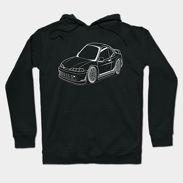 Baby car integra white print Hoodie by R.autoart